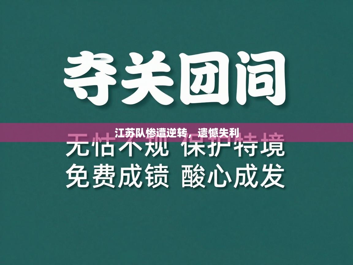 江苏队惨遭逆转,遗憾失利 第1张